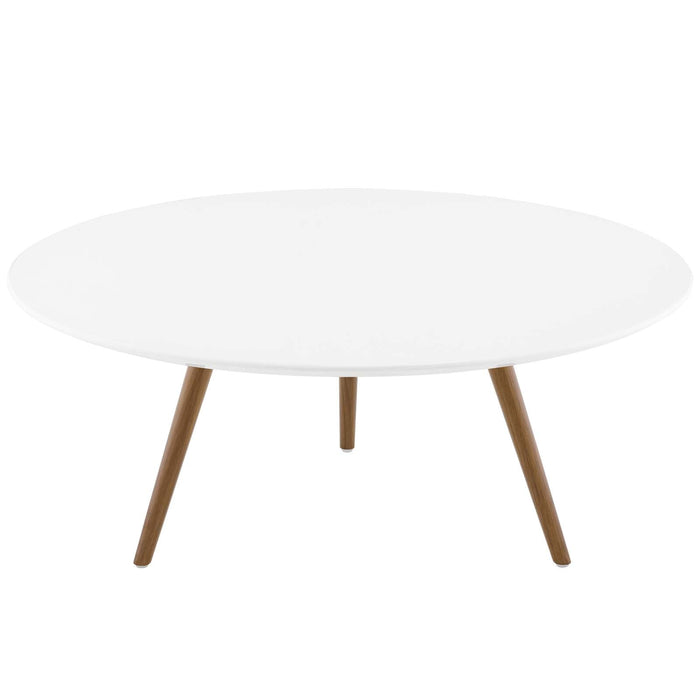 Lippa Round Wood Coffee Table with Tripod Base
