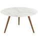Modway Lippa Round Artificial Marble Coffee Table with Tripod Base Living Room Furniture - View 17