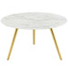 Modway Lippa Round Artificial Marble Coffee Table with Tripod Base Living Room Furniture - View 19