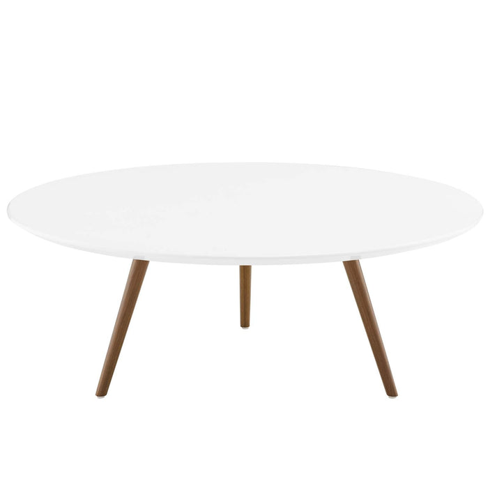 Lippa Round Wood Coffee Table with Tripod Base
