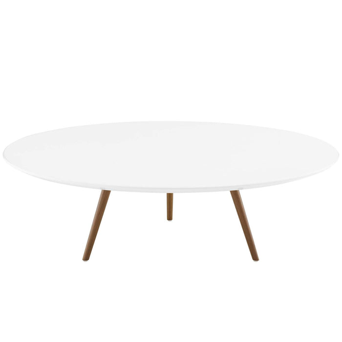 Lippa Round Wood Coffee Table with Tripod Base