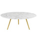 Modway Lippa Round Artificial Marble Coffee Table with Tripod Base Living Room Furniture - View 23