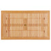Hatteras 59" Rectangle Outdoor Patio Eucalyptus Wood Dining Table - in lifestyle setting