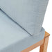 Freeport Karri Wood Sectional Sofa Outdoor Patio Corner Chair Natural Light Blue