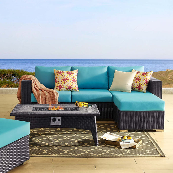 Convene 3 Piece Set Outdoor Patio with Fire Pit