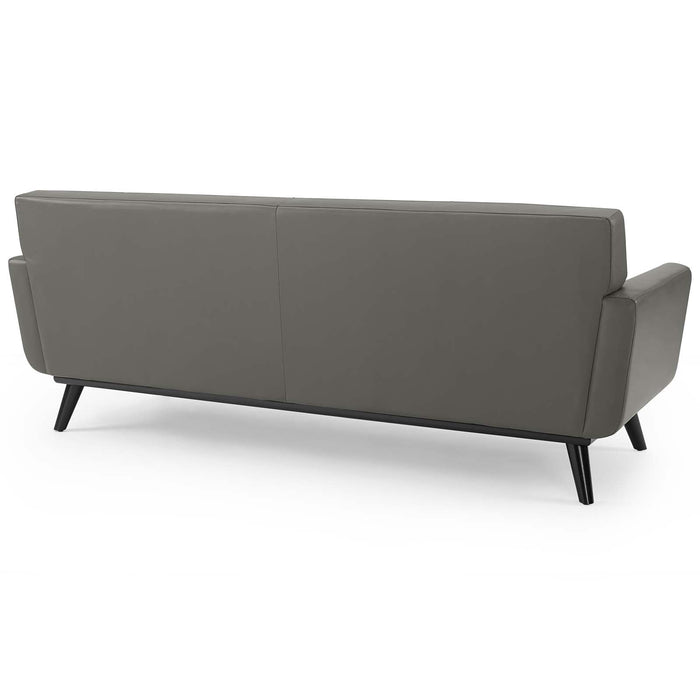 Engage Top-Grain Leather Living Room Lounge Sofa - view 5