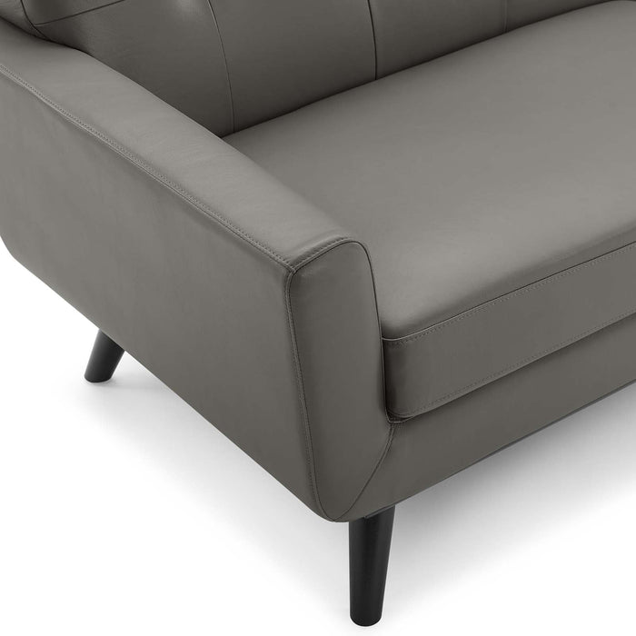 Engage Top-Grain Leather Living Room Lounge Sofa - view 7