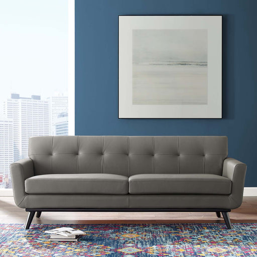 Engage Top-Grain Leather Living Room Lounge Sofa - Modway \living\sofas