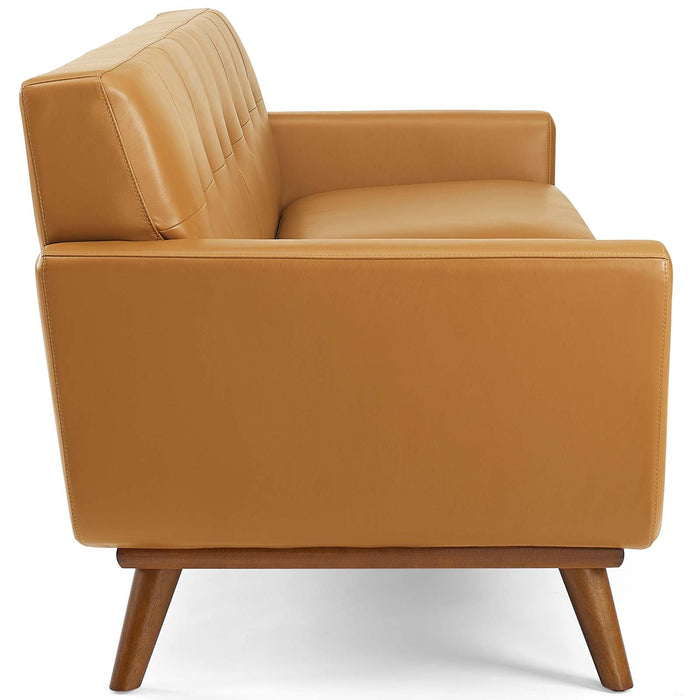 Engage Top-Grain Leather Living Room Lounge Sofa - view 12