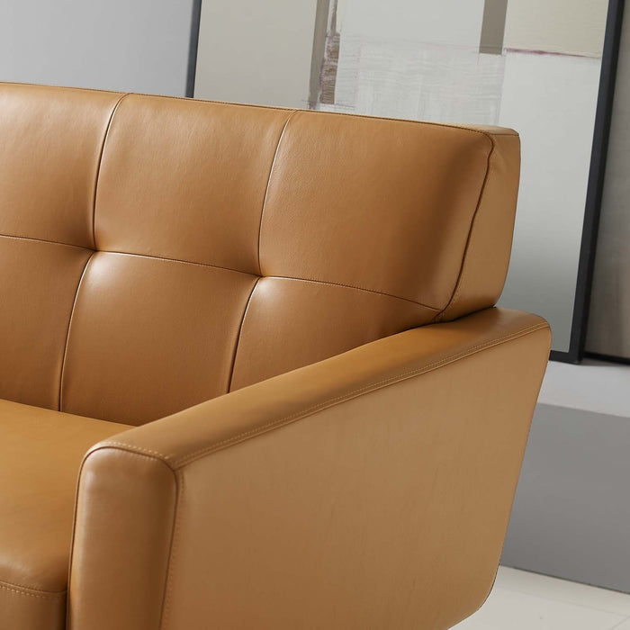 Engage Top-Grain Leather Living Room Lounge Sofa - view 11