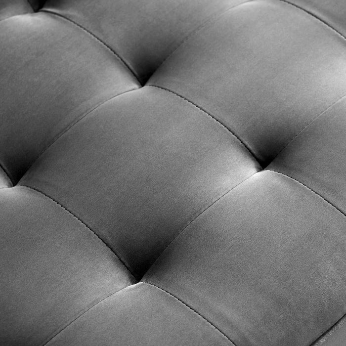 Valour Modern Velvet Sofa - Stylish Mid-Century Design with Stain-Resistant Fabric & Pocket Coils