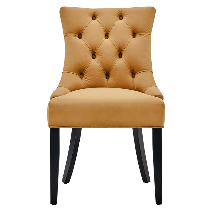 Modway Regent Tufted Performance Velvet Dining Side Chairs - Set of 2 - Dimensions