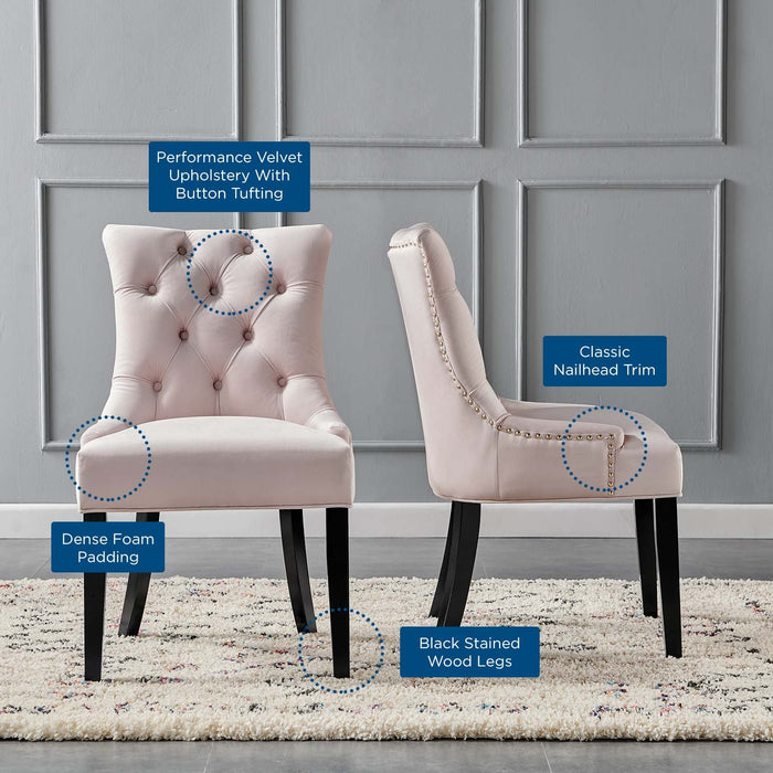 Modway Regent Tufted Performance Velvet Dining Side Chairs - Set of 2 - View 21