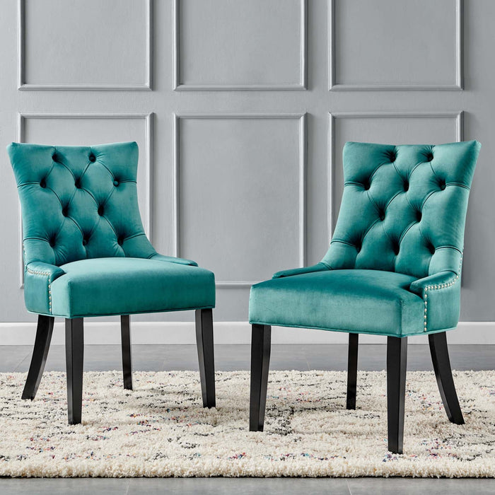 Modway Regent Tufted Performance Velvet Dining Side Chairs - Set of 2 - View 32