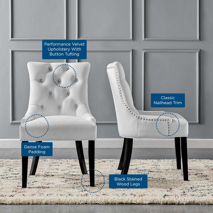 Modway Regent Tufted Performance Velvet Dining Side Chairs - Set of 2 - View 43