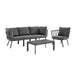 Riverside 5 Piece Outdoor Patio Aluminum Set by Modway - view 16