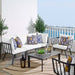 Riverside 5 Piece Outdoor Patio Aluminum Set by Modway - front view
