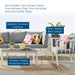 Riverside 5 Piece Outdoor Patio Aluminum Set outdoor patio furniture set detail close-up