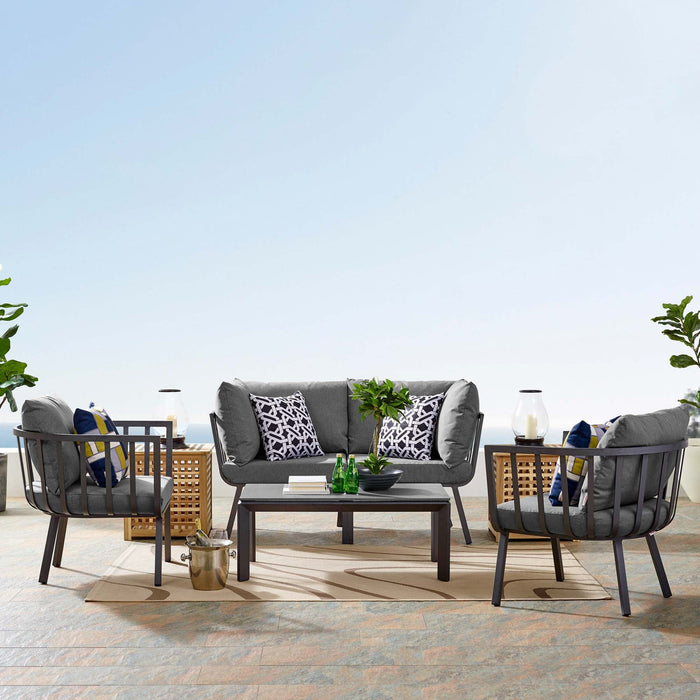 Riverside 5 Piece Outdoor Patio Aluminum Set by Modway - view 16