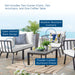 Riverside 5 Piece Outdoor Patio Aluminum Set by Modway - front view