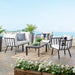 Riverside 5 Piece Outdoor Patio Aluminum Set by Modway - side view