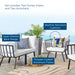 Riverside 4 Piece Outdoor Patio Aluminum Set by Modway - view 29