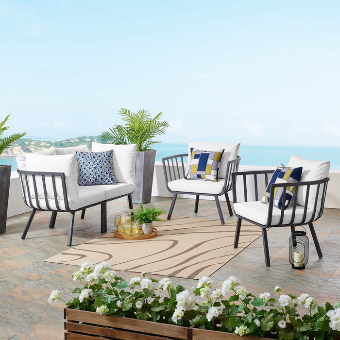 Riverside 4 Piece Outdoor Patio Aluminum Set by Modway - view 27