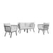 Riverside 4 Piece Outdoor Patio Aluminum Set by Modway - view 28