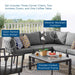 Riverside 6 Piece Outdoor Patio Aluminum Set by Modway - side view