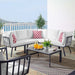 Riverside 6 Piece Outdoor Patio Aluminum Set by Modway - installation view
