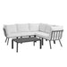 Riverside 6 Piece Outdoor Patio Aluminum Set by Modway - product label