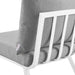 Riverside 6 Piece Outdoor Patio Aluminum Set outdoor patio furniture set back view