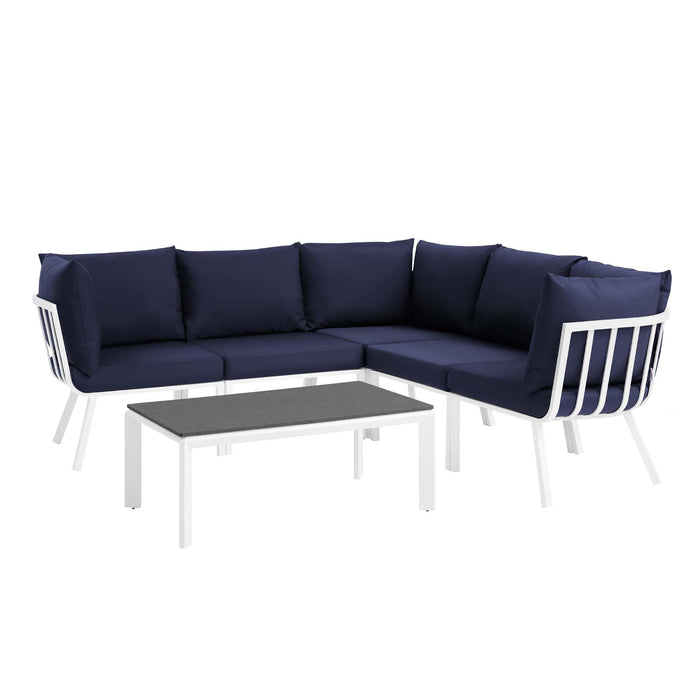Riverside 6 Piece Outdoor Patio Aluminum Set outdoor patio furniture set