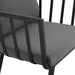 Riverside 6 Piece Outdoor Patio Aluminum Set outdoor patio furniture set side view