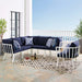 Riverside 6 Piece Outdoor Patio Aluminum Set by Modway - front view