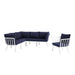 Riverside 6 Piece Outdoor Patio Aluminum Set by Modway - angle view