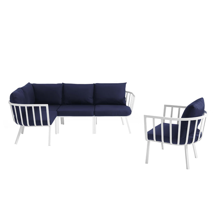 Modway Riverside 5 Piece Outdoor Patio Aluminum Set - View 71