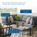 Riverside 5 Piece Outdoor Patio Aluminum Set by Modway - side view