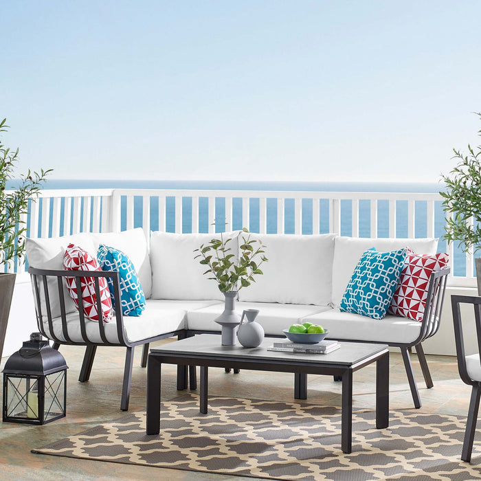 Riverside 5 Piece Outdoor Patio Aluminum Set by Modway - view 17