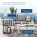 Riverside 5 Piece Outdoor Patio Aluminum Set outdoor patio furniture set detail close-up
