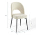 Modway Rouse Upholstered Fabric Dining Side Chair in Brown - Detail View