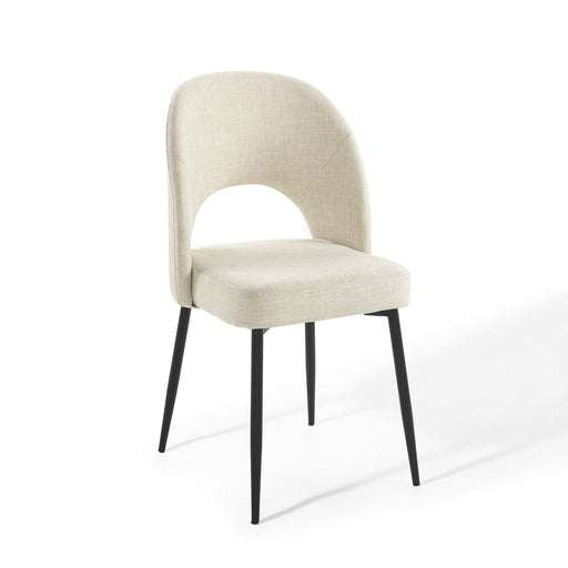 Modway Rouse Upholstered Fabric Dining Side Chair in Brown