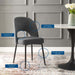Modway Rouse Upholstered Fabric Dining Side Chair - View 12