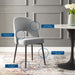 Modway Rouse Upholstered Fabric Dining Side Chair - View 20
