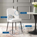 Modway Rouse Upholstered Fabric Dining Side Chair - View 29