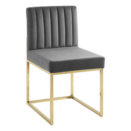 Modway Carriage Channel Tufted Sled Base Performance Velvet Dining Chair - View 18