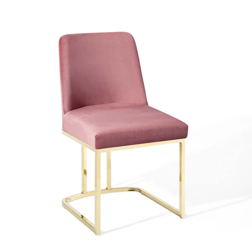 Modway Amplify Sled Base Performance Velvet Dining Side Chair - Product Image 25