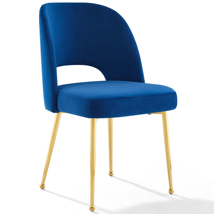 Modway Rouse Dining Room Side Chair in Blue