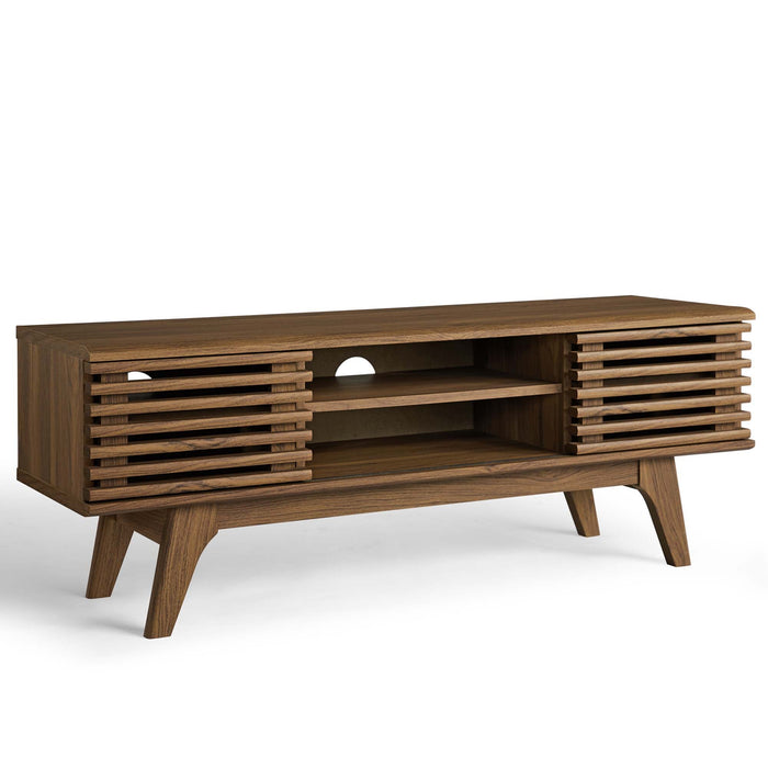 Modway Render 46" Media Console TV Stand Living Room Furniture in Brown