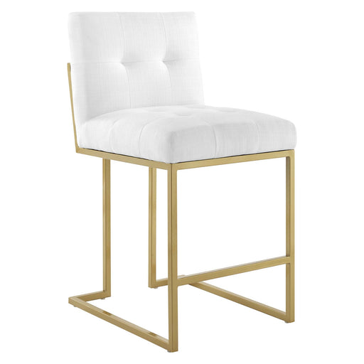 Modway Privy Gold Stainless Steel Upholstered Fabric Counter Stool Living Room Furniture - View 23